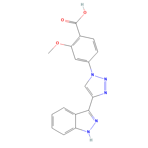 4-[4-(1H-indazol-3-yl)triazol-1-yl]-2-methoxybenzoic acid (CAS: 1383705-84-7) - Related Chemical Product