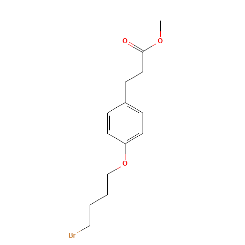 methyl 3-[4-(4-bromobutoxy)phenyl]propanoate (CAS: 221914-94-9) - Related Chemical Product