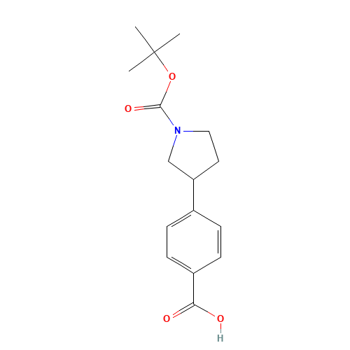 4-[1-[(2-methylpropan-2-yl)oxycarbonyl]pyrrolidin-3-yl]benzoic acid (CAS: 222987-24-8) - Related Chemical Product