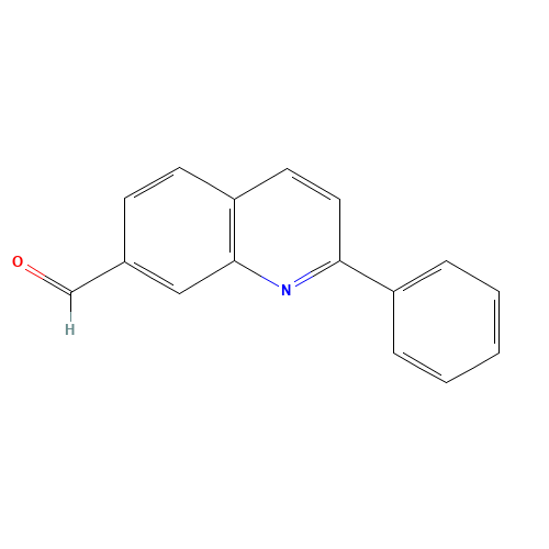 2-phenylquinoline-7-carbaldehyde (CAS: 867162-43-4) - Chemical Structure and Molecular Formula 