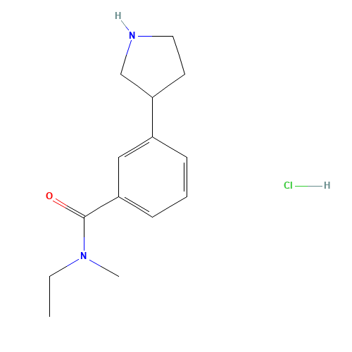 N-ethyl-N-methyl-3-pyrrolidin-3-ylbenzamide;hydrochloride (CAS: 1223748-27-3) - Related Chemical Product