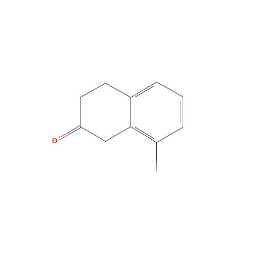 8-methyl-3,4-dihydro-1H-naphthalen-2-one (CAS: 31701-18-5) - Chemical Structure and Molecular Formula 