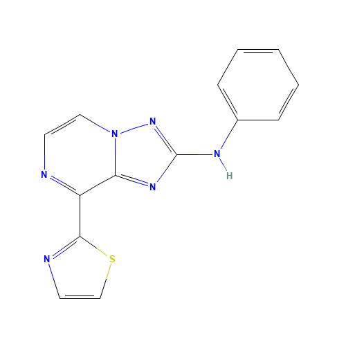 N-phenyl-8-(1,3-thiazol-2-yl)-[1,2,4]triazolo[1,5-a]pyrazin-2-amine (CAS: 1360608-71-4) - Related Chemical Product