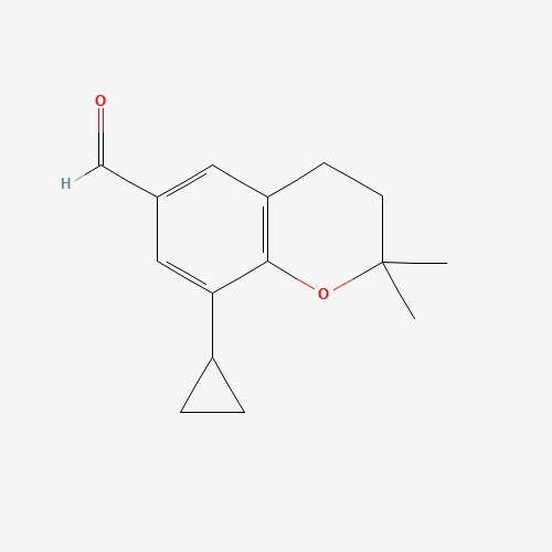 8-cyclopropyl-2,2-dimethyl-3,4-dihydrochromene-6-carbaldehyde (CAS: 1350761-37-3) - Related Chemical Product