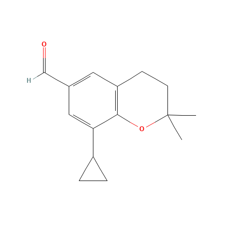8-cyclopropyl-2,2-dimethyl-3,4-dihydrochromene-6-carbaldehyde (CAS: 1350761-37-3) - Related Chemical Product
