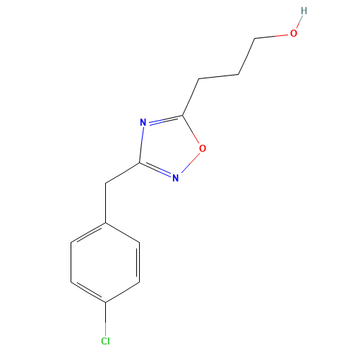 3-[3-[(4-chlorophenyl)methyl]-1,2,4-oxadiazol-5-yl]propan-1-ol (CAS: 925252-25-1) - Related Chemical Product