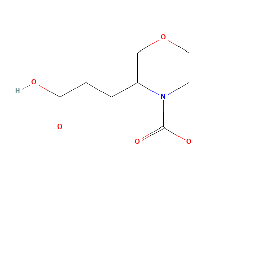 3-[4-[(2-methylpropan-2-yl)oxycarbonyl]morpholin-3-yl]propanoic acid (CAS: 885274-05-5) - Related Chemical Product