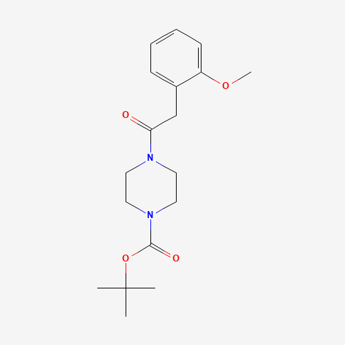 tert-butyl 4-[2-(2-methoxyphenyl)acetyl]piperazine-1-carboxylate (CAS: 194943-65-2) - Chemical Structure and Molecular Formula 