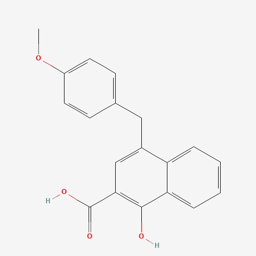 1-hydroxy-4-[(4-methoxyphenyl)methyl]naphthalene-2-carboxylic acid (CAS: 1350968-88-5) - Related Chemical Product