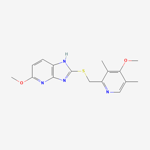 5-methoxy-2-[(4-methoxy-3,5-dimethylpyridin-2-yl)methylsulfanyl]-1H-imidazo[4,5-b]pyridine (CAS: 113713-24-9) - Related Chemical Product