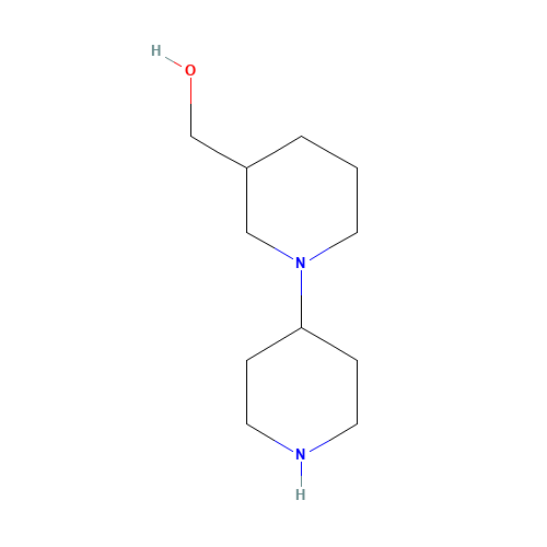 (1-piperidin-4-ylpiperidin-3-yl)methanol (CAS: 749860-71-7) - Chemical Structure and Molecular Formula 