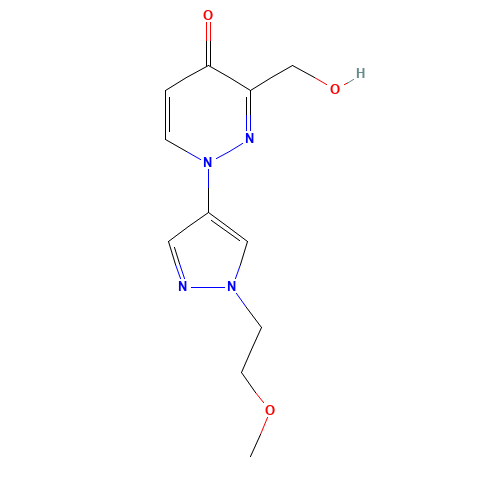 3-(hydroxymethyl)-1-[1-(2-methoxyethyl)pyrazol-4-yl]pyridazin-4-one (CAS: 1314397-86-8) - Related Chemical Product