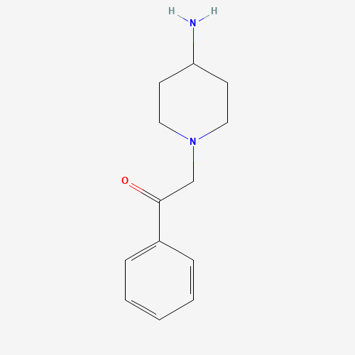2-(4-aminopiperidin-1-yl)-1-phenylethanone (CAS: 913574-89-7) - Chemical Structure and Molecular Formula 