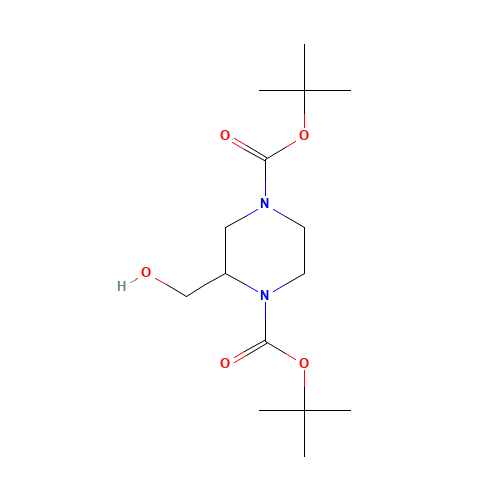 ditert-butyl 2-(hydroxymethyl)piperazine-1,4-dicarboxylate (CAS: 143540-05-0) - Related Chemical Product