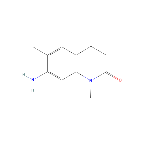 7-amino-1,6-dimethyl-3,4-dihydroquinolin-2-one (CAS: 1232685-11-8) - Chemical Structure and Molecular Formula 