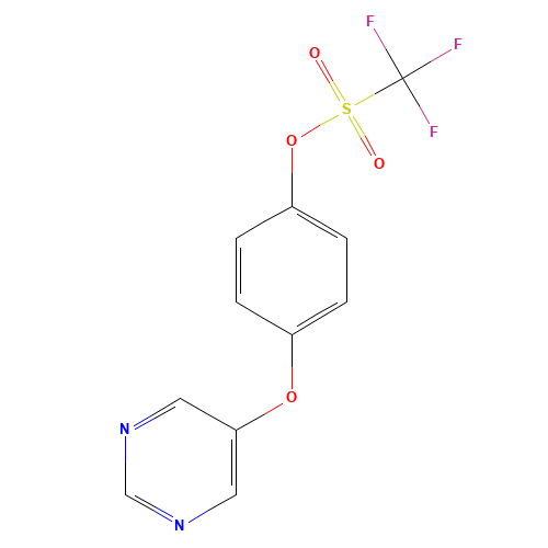 (4-pyrimidin-5-yloxyphenyl) trifluoromethanesulfonate (CAS: 1363438-29-2) - Related Chemical Product