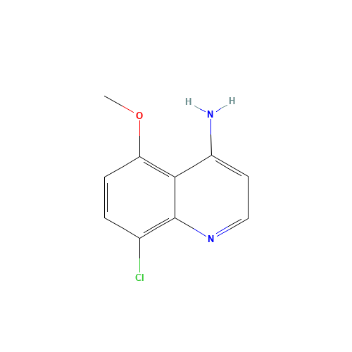 8-chloro-5-methoxyquinolin-4-amine (CAS: 1189107-40-1) - Chemical Structure and Molecular Formula 