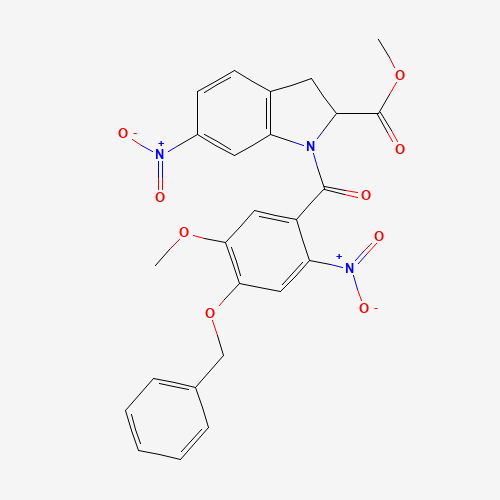 methyl 1-(5-methoxy-2-nitro-4-phenylmethoxybenzoyl)-6-nitro-2,3-dihydroindole-2-carboxylate (CAS: 1239587-81-5) - Related Chemical Product
