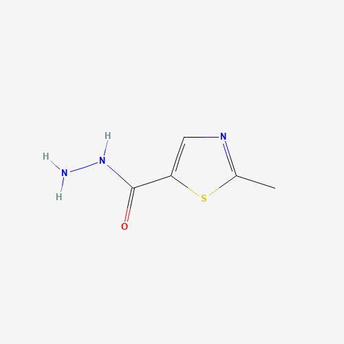 2-methyl-1,3-thiazole-5-carbohydrazide (CAS: 409316-66-1) - Chemical Structure and Molecular Formula 