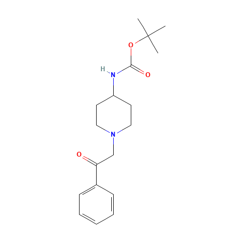 tert-butyl N-(1-phenacylpiperidin-4-yl)carbamate (CAS: 913574-88-6) - Related Chemical Product