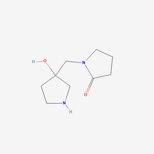 1-[(3-hydroxypyrrolidin-3-yl)methyl]pyrrolidin-2-one (CAS: 1263358-54-8) - Related Chemical Product