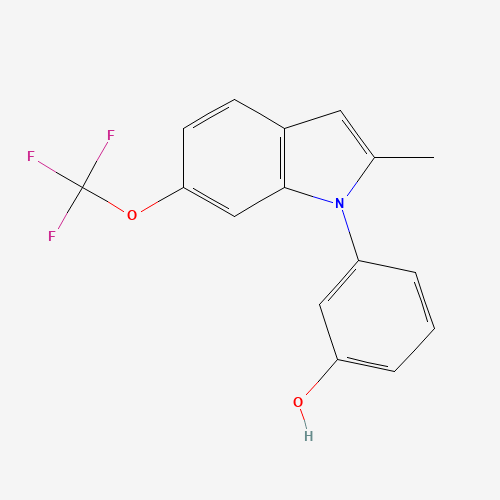 3-[2-methyl-6-(trifluoromethoxy)indol-1-yl]phenol (CAS: 668455-24-1) - Related Chemical Product