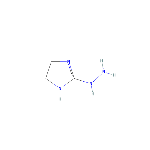 4,5-dihydro-1H-imidazol-2-ylhydrazine (CAS: 51420-32-7) - Chemical Structure and Molecular Formula 