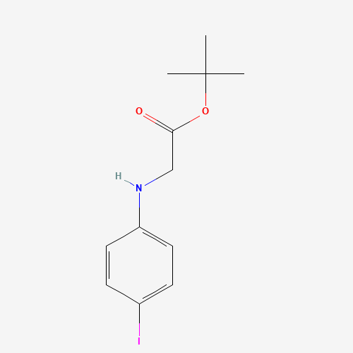 tert-butyl 2-(4-iodoanilino)acetate (CAS: 910810-31-0) - Chemical Structure and Molecular Formula 