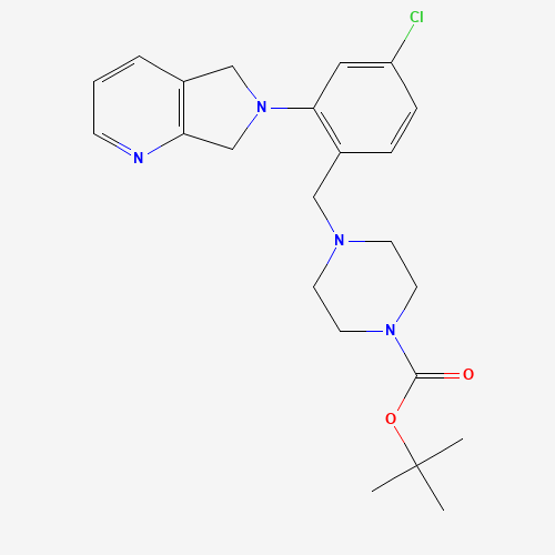 tert-butyl 4-[[4-chloro-2-(5,7-dihydropyrrolo[3,4-b]pyridin-6-yl)phenyl]methyl]piperazine-1-carboxylate (CAS: 1460032-27-2) - Related Chemical Product