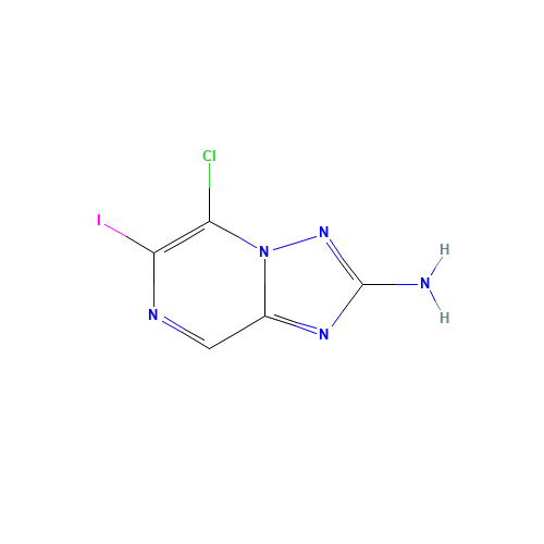 5-chloro-6-iodo-[1,2,4]triazolo[1,5-a]pyrazin-2-amine (CAS: 1454654-52-4) - Related Chemical Product