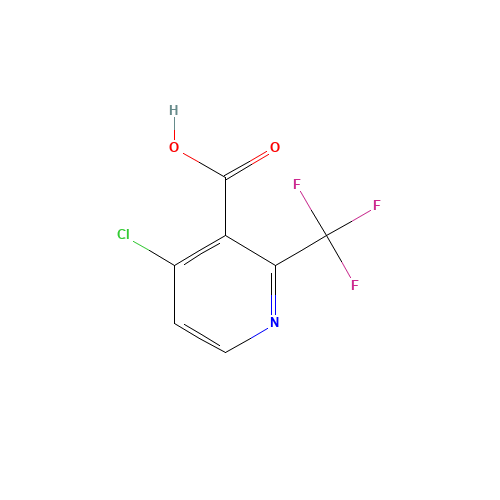 4-chloro-2-(trifluoromethyl)pyridine-3-carboxylic acid (CAS: 1018678-39-1) - Chemical Structure and Molecular Formula 