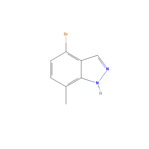 4-bromo-7-methyl-1H-indazole (CAS: 1159511-74-6) - Chemical Structure and Molecular Formula 