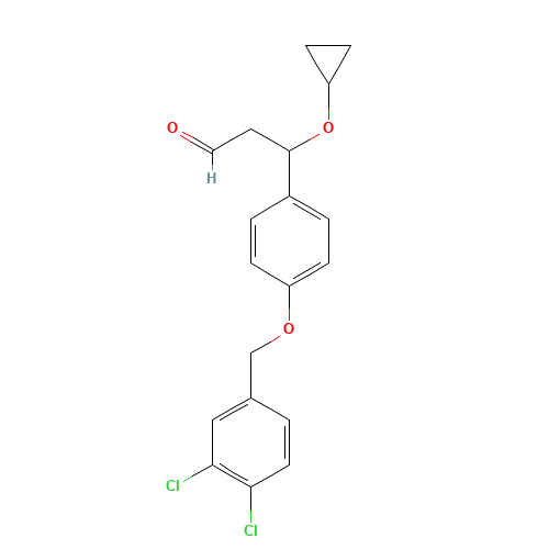 3-cyclopropyloxy-3-[4-[(3,4-dichlorophenyl)methoxy]phenyl]propanal (CAS: 1202577-19-2) - Related Chemical Product