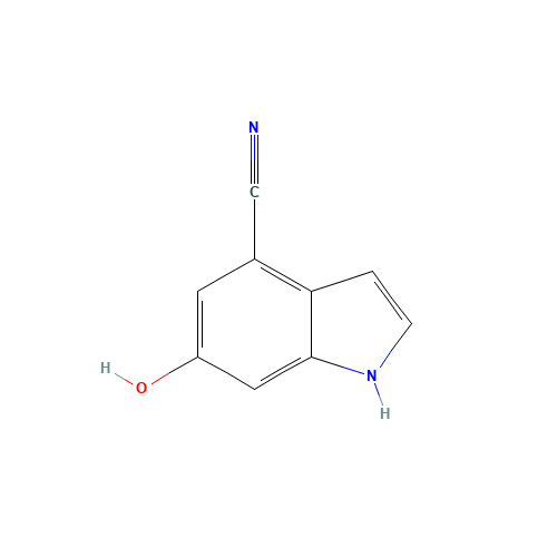 6-hydroxy-1H-indole-4-carbonitrile (CAS: 1082040-53-6) - Chemical Structure and Molecular Formula 