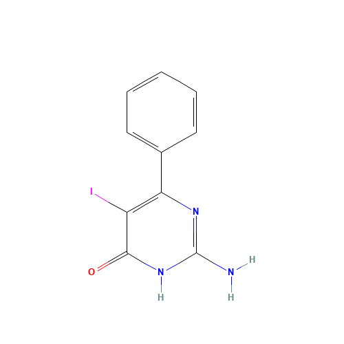 2-amino-5-iodo-6-phenyl-1H-pyrimidin-4-one (CAS: 72943-43-2) - Related Chemical Product