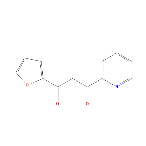 1-(furan-2-yl)-3-pyridin-2-ylpropane-1,3-dione (CAS: 919095-46-8) - Chemical Structure and Molecular Formula 