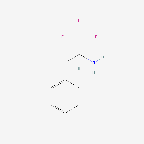1,1,1-trifluoro-3-phenylpropan-2-amine (CAS: 137624-19-2) - Chemical Structure and Molecular Formula 