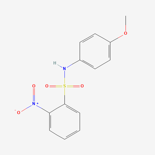 N-(4-methoxyphenyl)-2-nitrobenzenesulfonamide (CAS: 63228-64-8) - Chemical Structure and Molecular Formula 