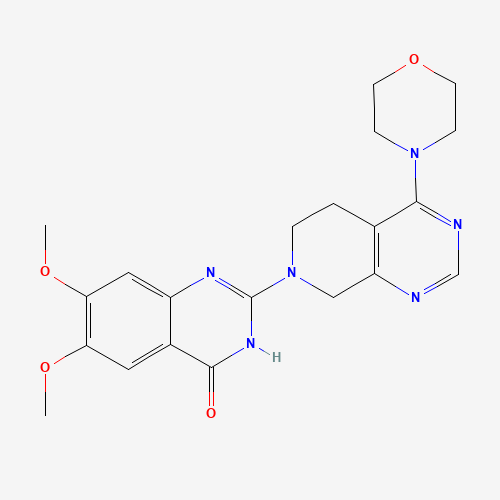 6,7-dimethoxy-2-(4-morpholin-4-yl-6,8-dihydro-5H-pyrido[3,4-d]pyrimidin-7-yl)-1H-quinazolin-4-one (CAS: 441064-73-9) - Related Chemical Product