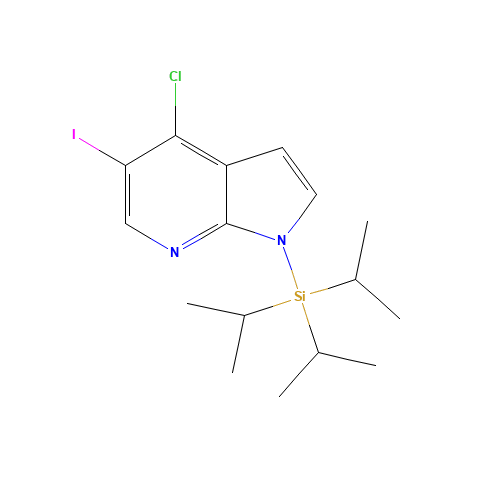 (4-chloro-5-iodopyrrolo[2,3-b]pyridin-1-yl)-tri(propan-2-yl)silane (CAS: 1015609-83-2) - Related Chemical Product