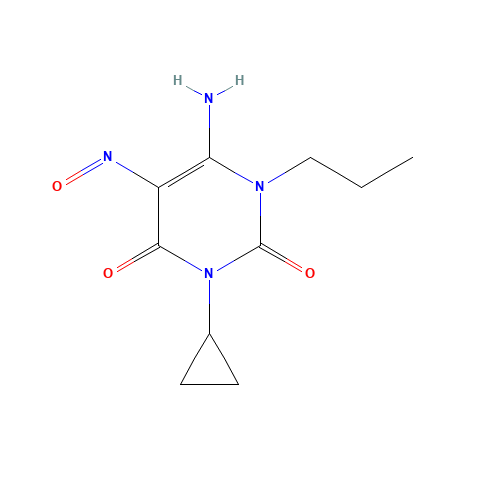 6-amino-3-cyclopropyl-5-nitroso-1-propylpyrimidine-2,4-dione (CAS: 907998-07-6) - Related Chemical Product