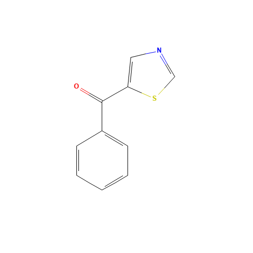 phenyl(1,3-thiazol-5-yl)methanone (CAS: 91516-29-9) - Chemical Structure and Molecular Formula 