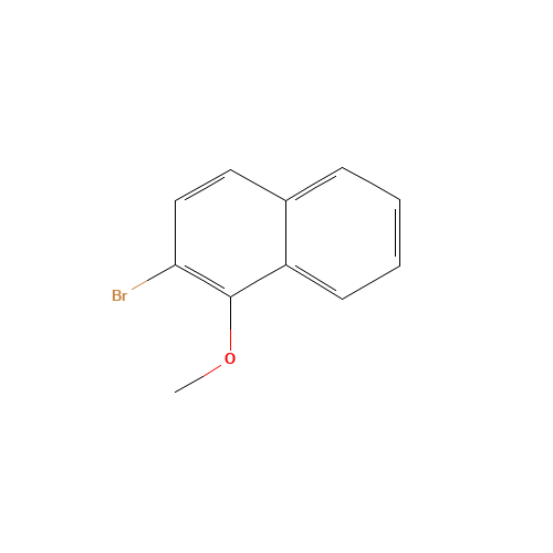 2-bromo-1-methoxynaphthalene (CAS: 62012-54-8) - Chemical Structure and Molecular Formula 