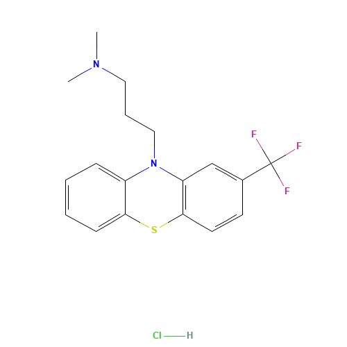 N,N-dimethyl-3-[2-(trifluoromethyl)phenothiazin-10-yl]propan-1-amine;hydrochloride (CAS: 1098-60-8) - Related Chemical Product