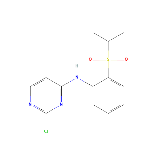 2-chloro-5-methyl-N-(2-propan-2-ylsulfonylphenyl)pyrimidin-4-amine (CAS: 1032903-48-2) - Related Chemical Product
