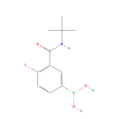 [3-(tert-butylcarbamoyl)-4-fluorophenyl]boronic acid (CAS: 874219-26-8) - Related Chemical Product
