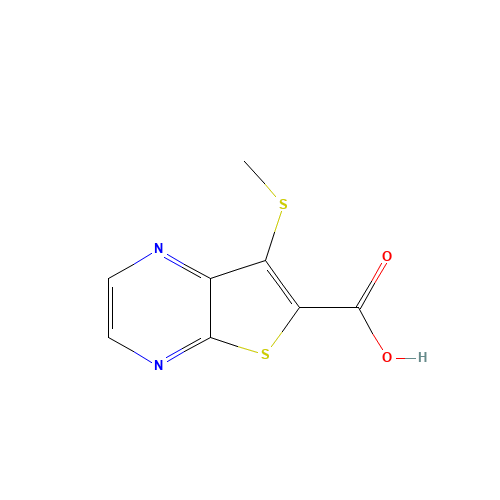 7-methylsulfanylthieno[2,3-b]pyrazine-6-carboxylic acid (CAS: 521948-60-7) - Related Chemical Product