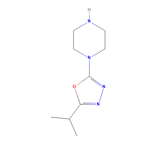 2-piperazin-1-yl-5-propan-2-yl-1,3,4-oxadiazole (CAS: 1018607-57-2) - Related Chemical Product