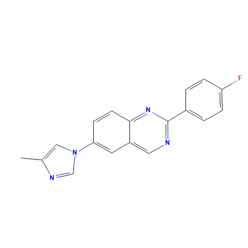 2-(4-fluorophenyl)-6-(4-methylimidazol-1-yl)quinazoline (CAS: 1201902-07-9) - Related Chemical Product