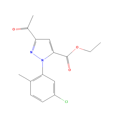 ethyl 5-acetyl-2-(5-chloro-2-methylphenyl)pyrazole-3-carboxylate (CAS: 1403333-31-2) - Related Chemical Product